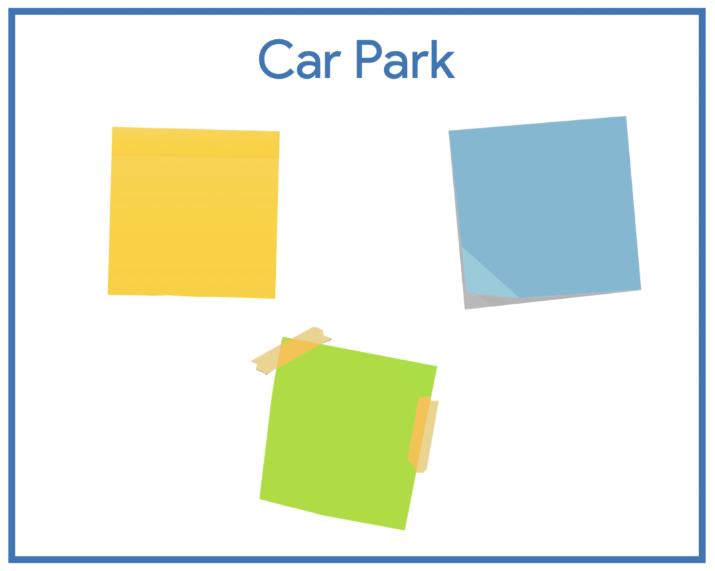 Agile meetings, use the car park in daily stand up